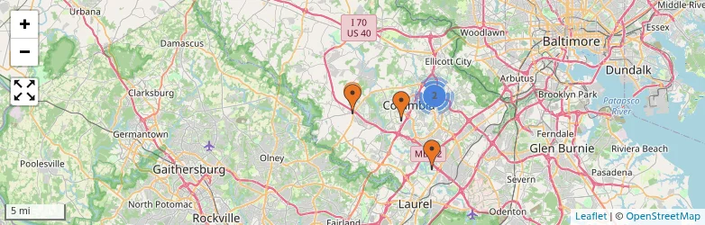 Related schools map