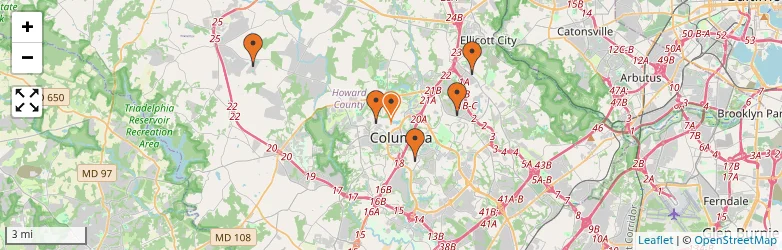 Related schools map