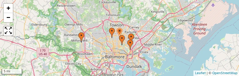 Related schools map