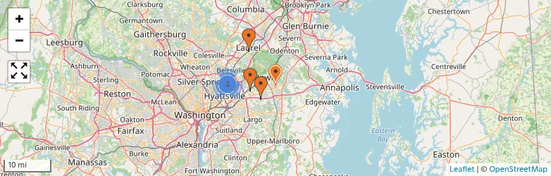 Related schools map