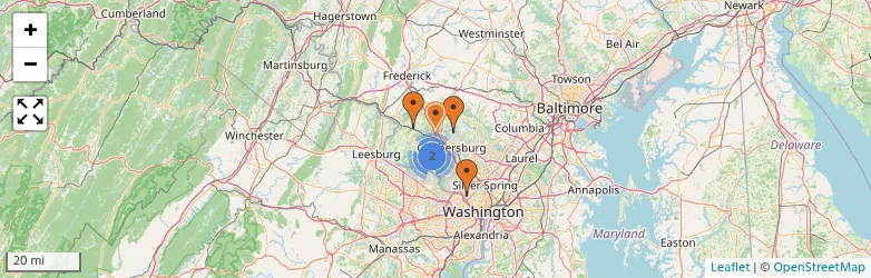 Related schools map