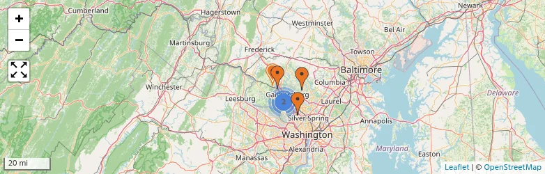 Related schools map