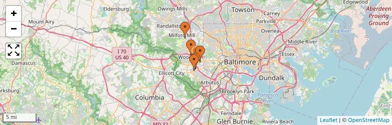Related schools map