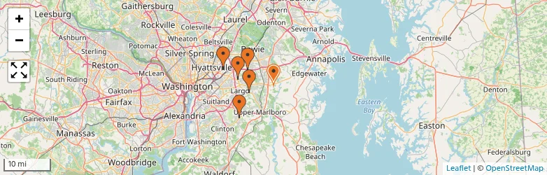 Related schools map