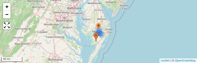 Related schools map