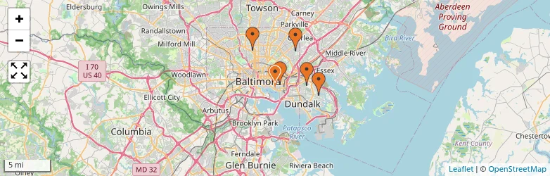Related schools map