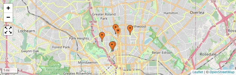 Related schools map