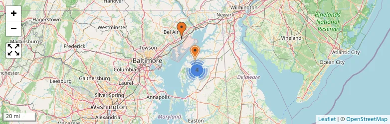 Related schools map
