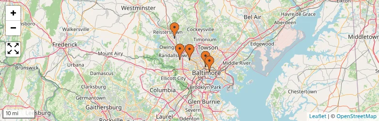 Related schools map