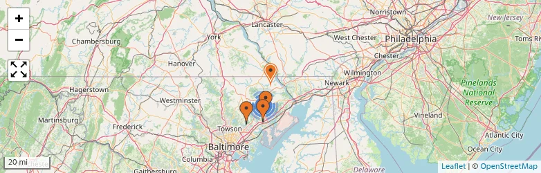 Related schools map