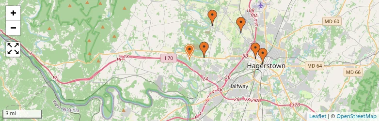 Related schools map