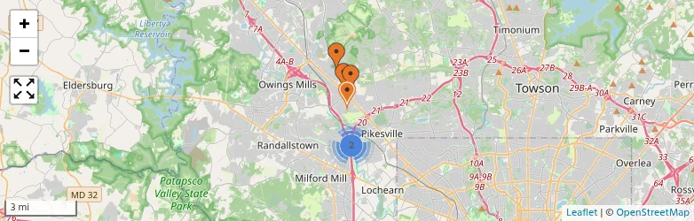 Related schools map