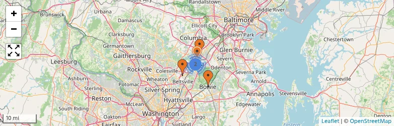 Related schools map
