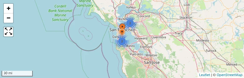 Related schools map