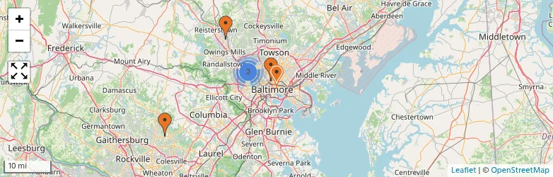 Related schools map