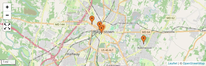 Related schools map