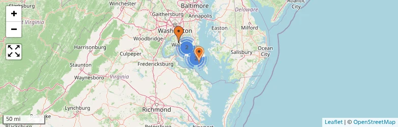 Related schools map