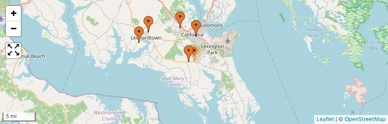 Related schools map