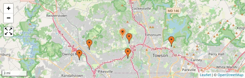 Related schools map