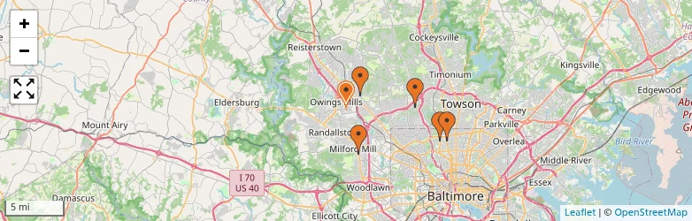 Related schools map