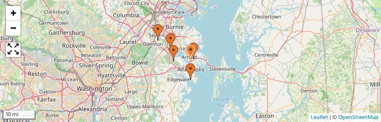 Related schools map