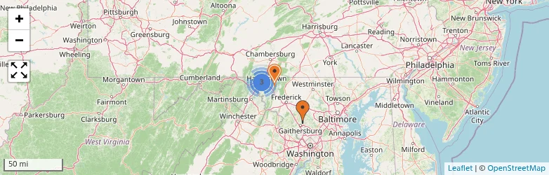 Related schools map