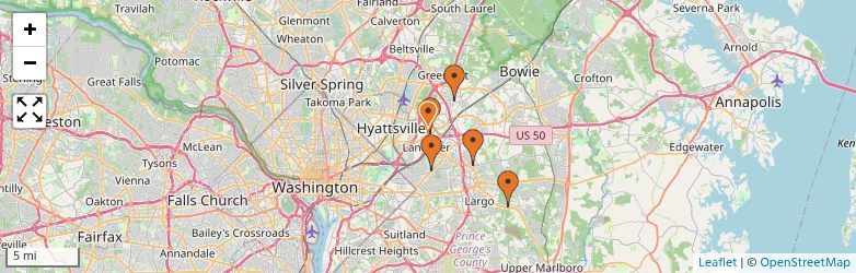 Related schools map