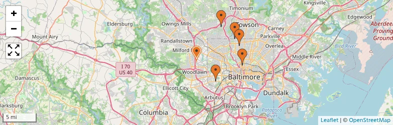 Related schools map