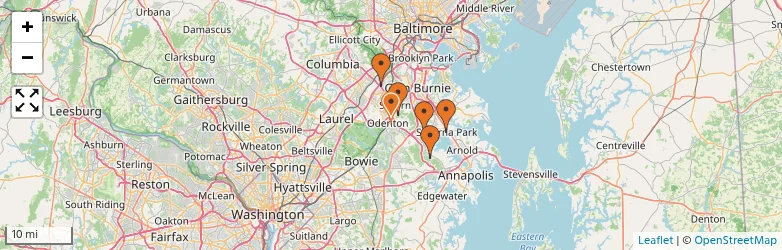 Related schools map