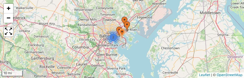 Related schools map