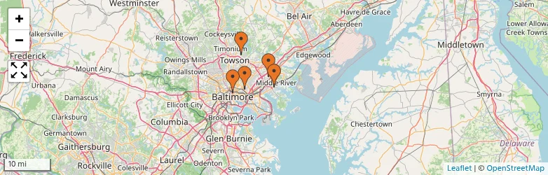 Related schools map