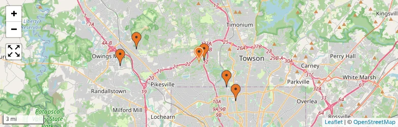 Related schools map
