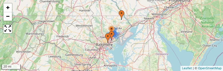 Related schools map
