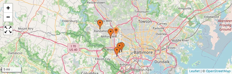 Related schools map