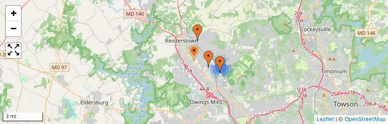 Related schools map