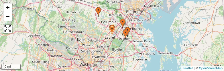 Related schools map