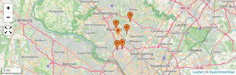 Related schools map