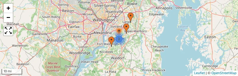 Related schools map
