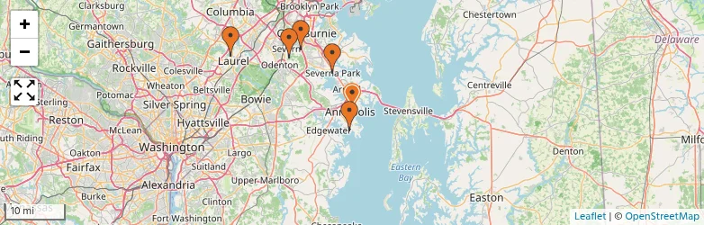 Related schools map