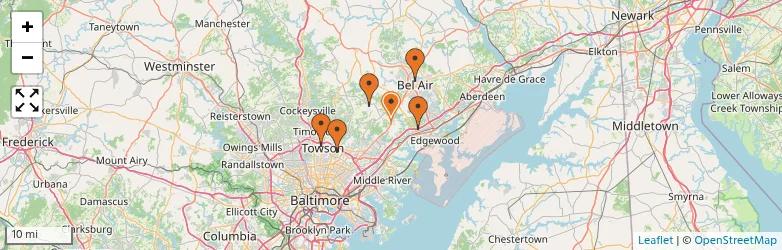 Related schools map