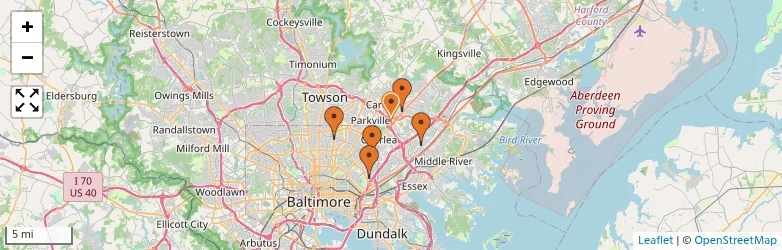 Related schools map
