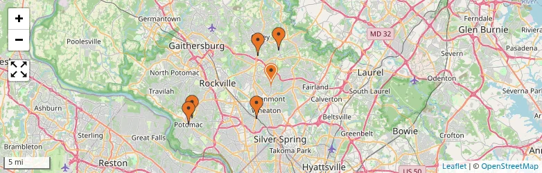 Related schools map