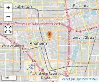 Map of Anaheim Discovery Christian School