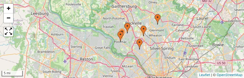 Related schools map
