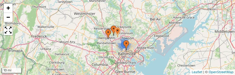 Related schools map