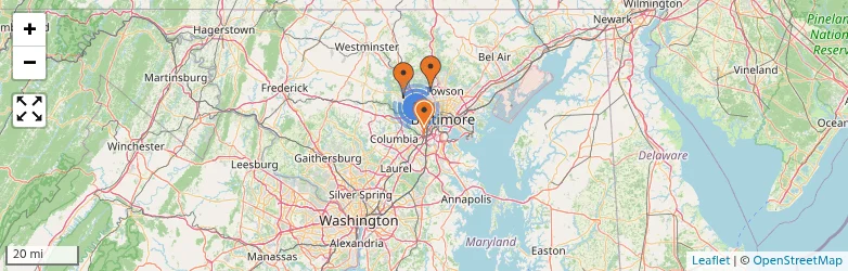 Related schools map