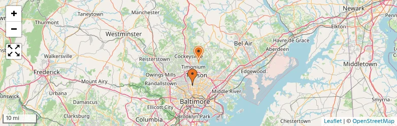 Related schools map
