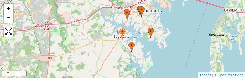 Related schools map