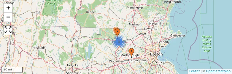 Related schools map
