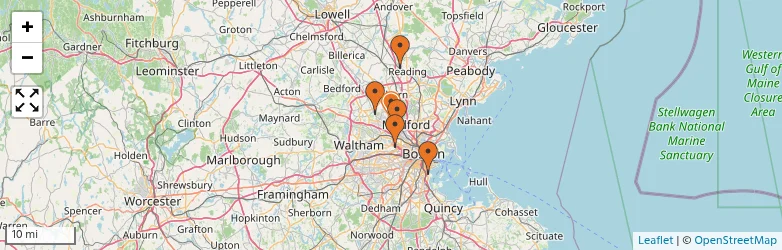 Related schools map